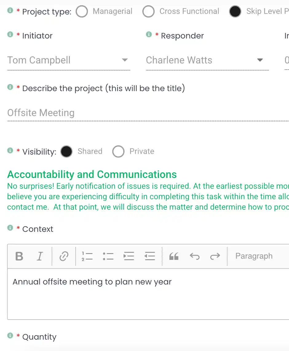 Projects module